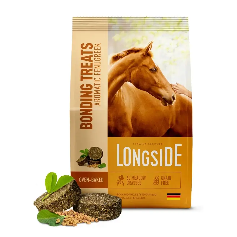 Mealberry Longside Bonding Treats Caballos Fenogreco, 500 gr