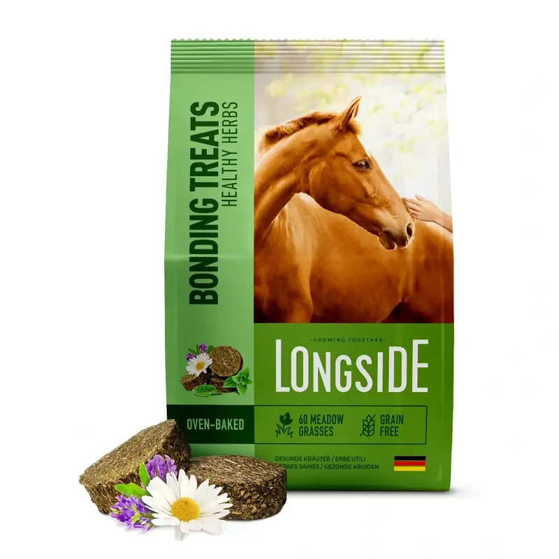 Mealberry Longside Bonding Treats Caballos Hierbas Naturales, 500 gr