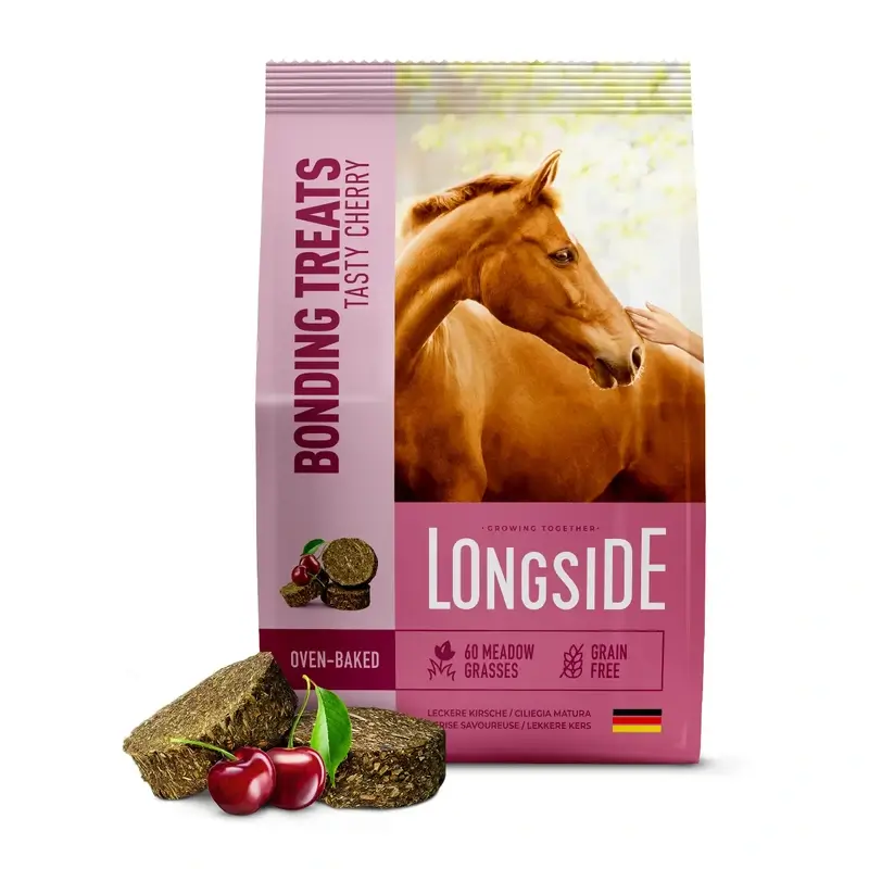 Mealberry Longside Bonding Treats Caballos Cereza, 500 gr