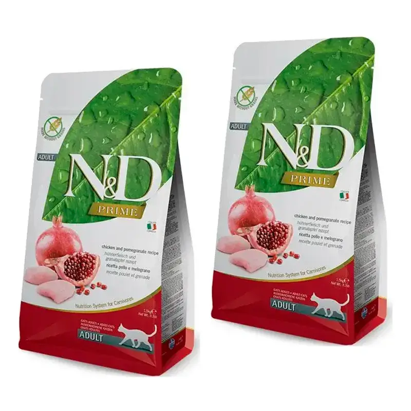 Farmina N&D Cat Prime Pollo pienso para gatos, Pack 2 x 1,5Kg