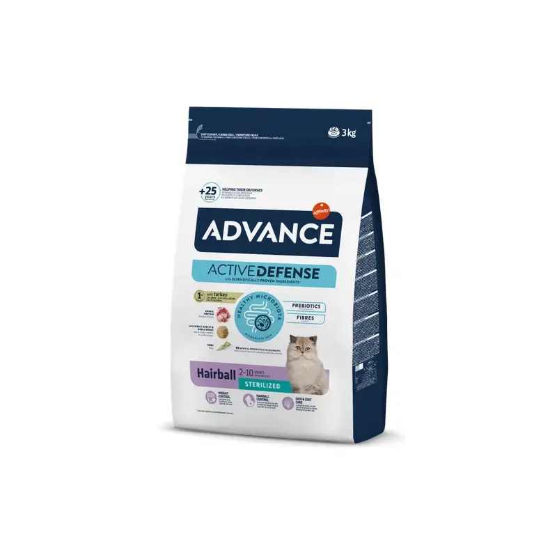 Advance Feline Adult Sterilized Hairball 3Kg.