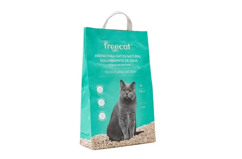 Freedog Arena Gatos Natural Aglomerante Soja Original, 6 litros