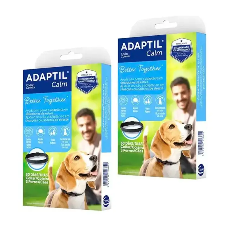 Ceva Collar Adaptil 45 cm Feromonas Antiestrés, Pack 2 uds