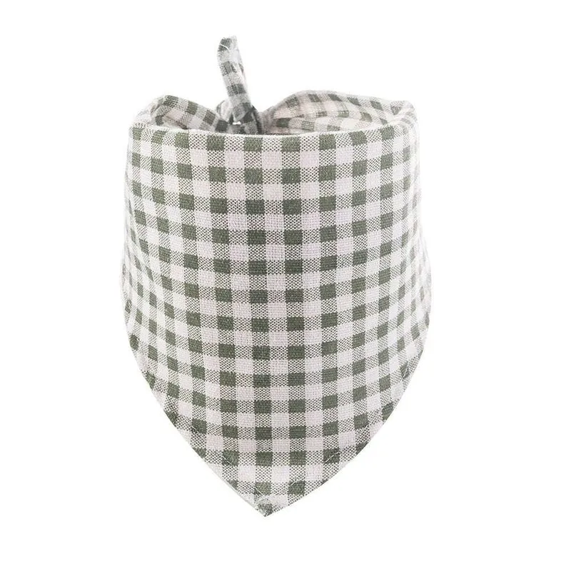 Bandana Vichy Pour Chien Bleu Confortable