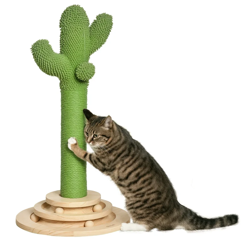 Griffoir Original Pour Chat Cactus Vert