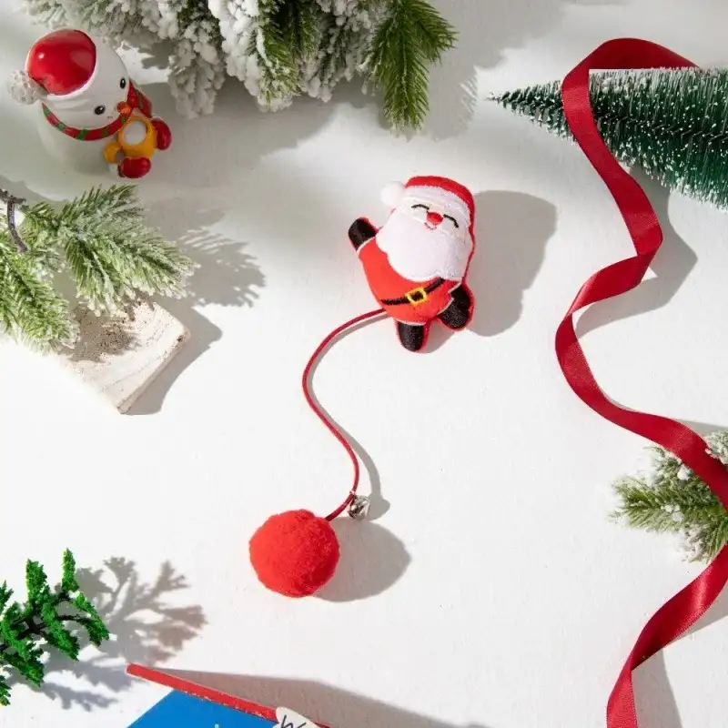 Jouets De Noël Pour Chat Avec Clochette Et Balle