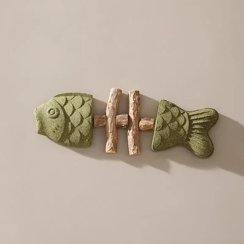 Jouet Poisson Herbe Naturelle Pour Chat