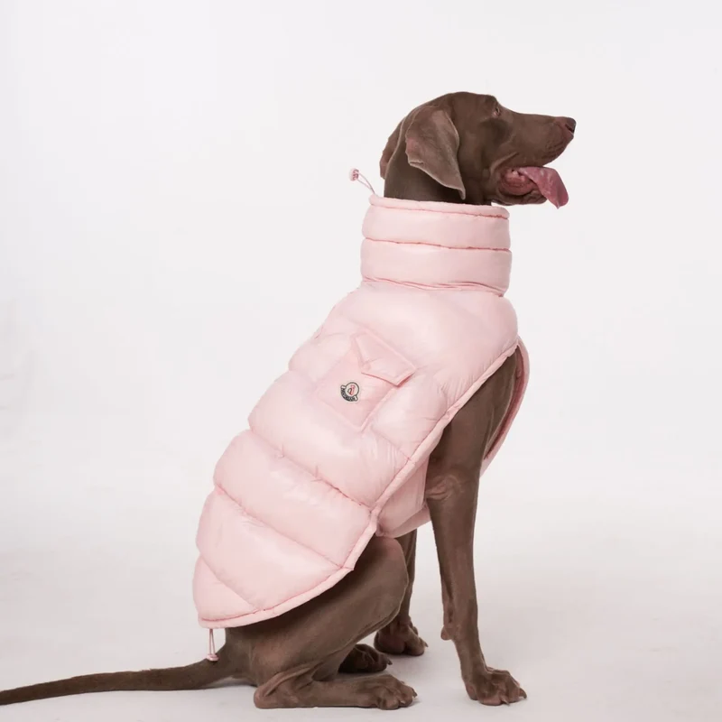 Doudoune pour Chien Avec Capuche Doublé Polaire - Les Bonnes Affaires