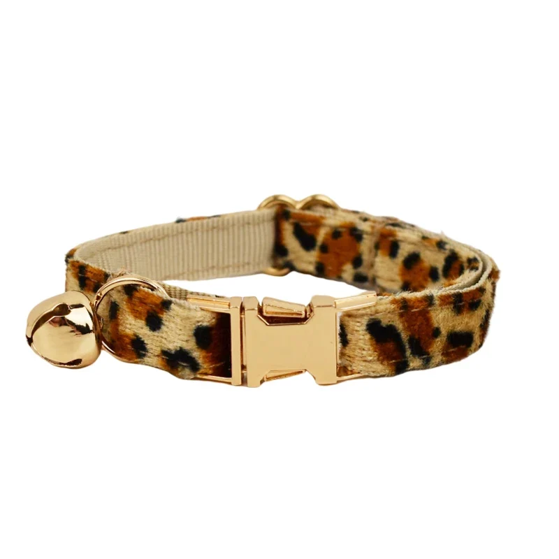 Collier Léopard Personnalisable Pour Chat
