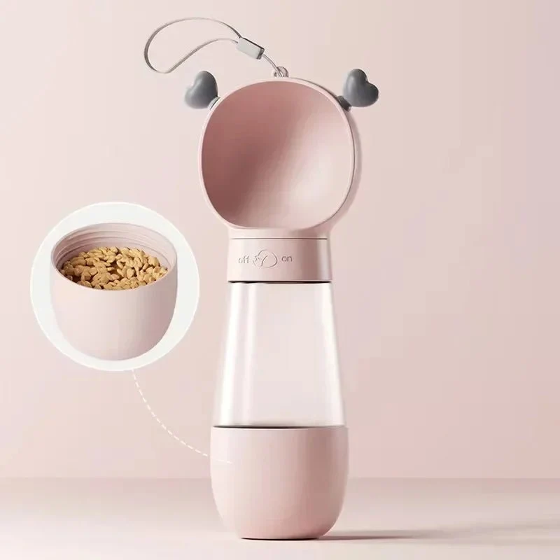 Gourde Avec Compartiment A Croquette Pour Chien Et Chat