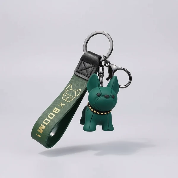 Porte-Clés Design En Forme De Bouledogue