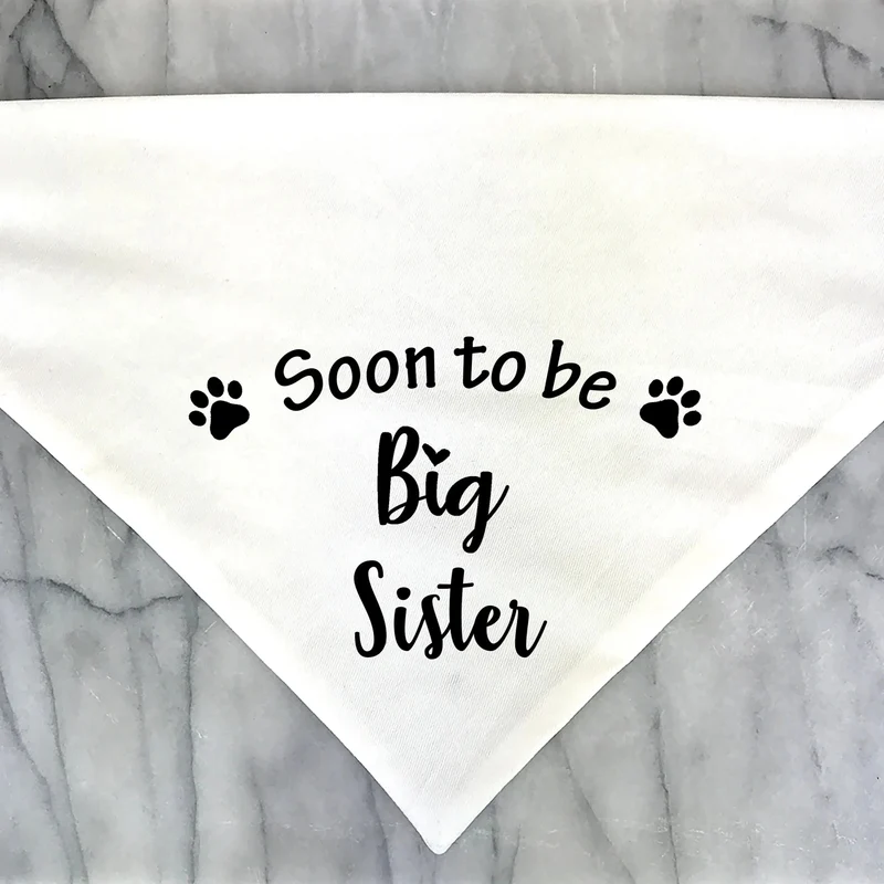 Bandana Bientôt Frère Ou Soeur Pour Chien