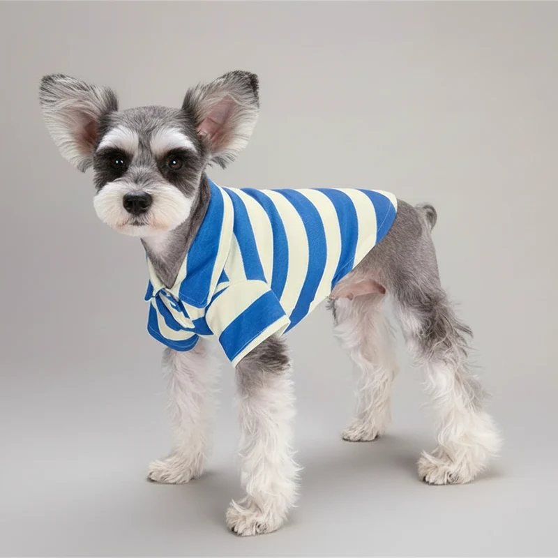Polo A Rayures Confortable Pour Petit Chien