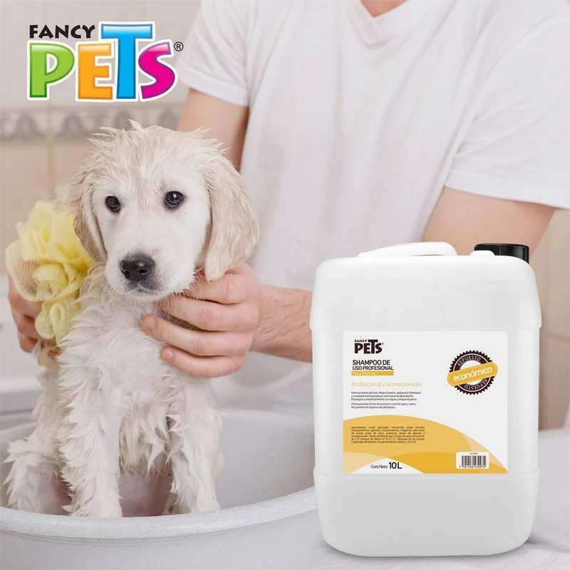 Fancy Pets Shampoo Antibacterial Uso Profesional para Estética para Perro con 10 litros