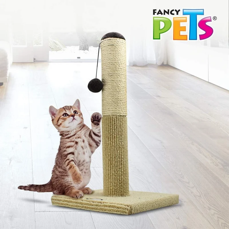 Fancy Pets Poste Rascador de 55 centímetros para Gato Color Natural
