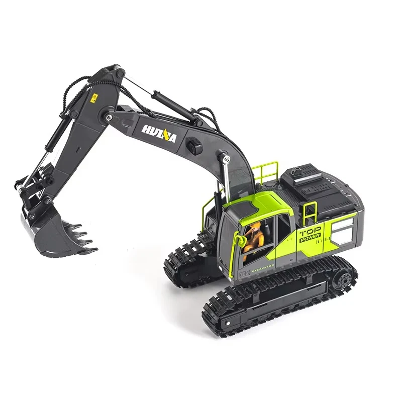 Excavadora Huina 1661 1/18 a control remoto.
