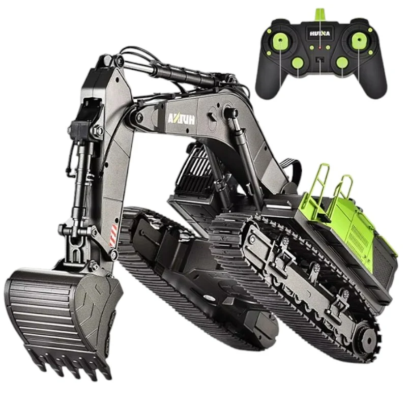 Excavadora Huina 1593 1/14 a control remoto.