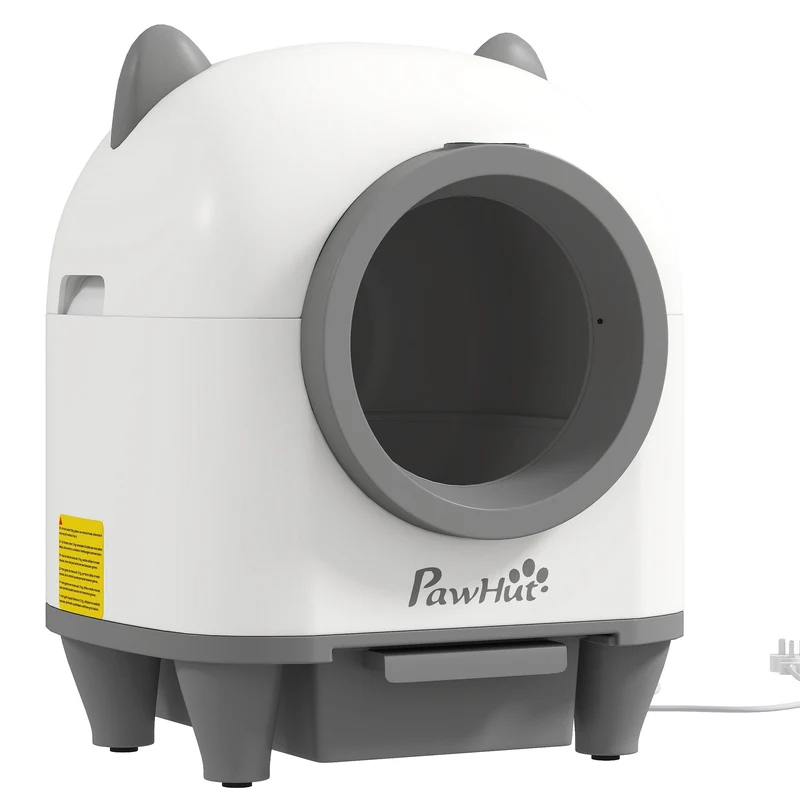 Pawhut Arenero Gatos Autolimpiable 80l Eliminación De Olores Control De App