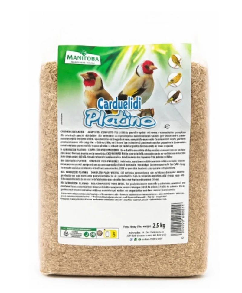 Carduelidi Platino 2.5 kg (mezcla para jilgueros sin semillas negras) Manitoba