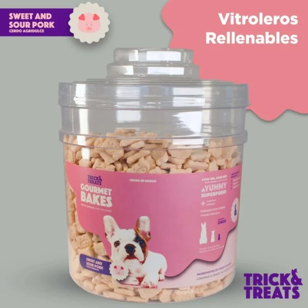Bote Cerdito Agridulce (No incluye galletas) Contenedor Trick & Treats
