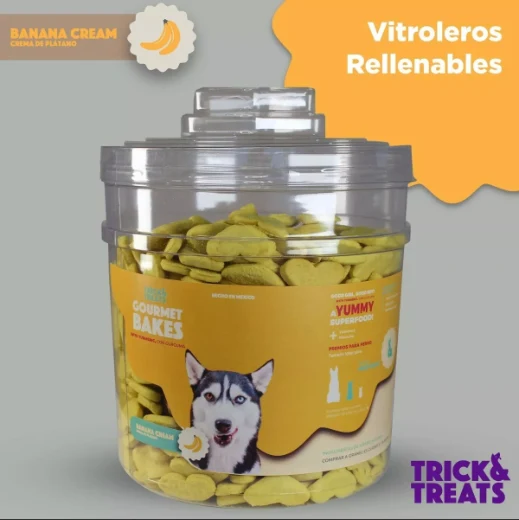 Bote Banana Cream (No incluye galletas) Contenedor Trick & Treats