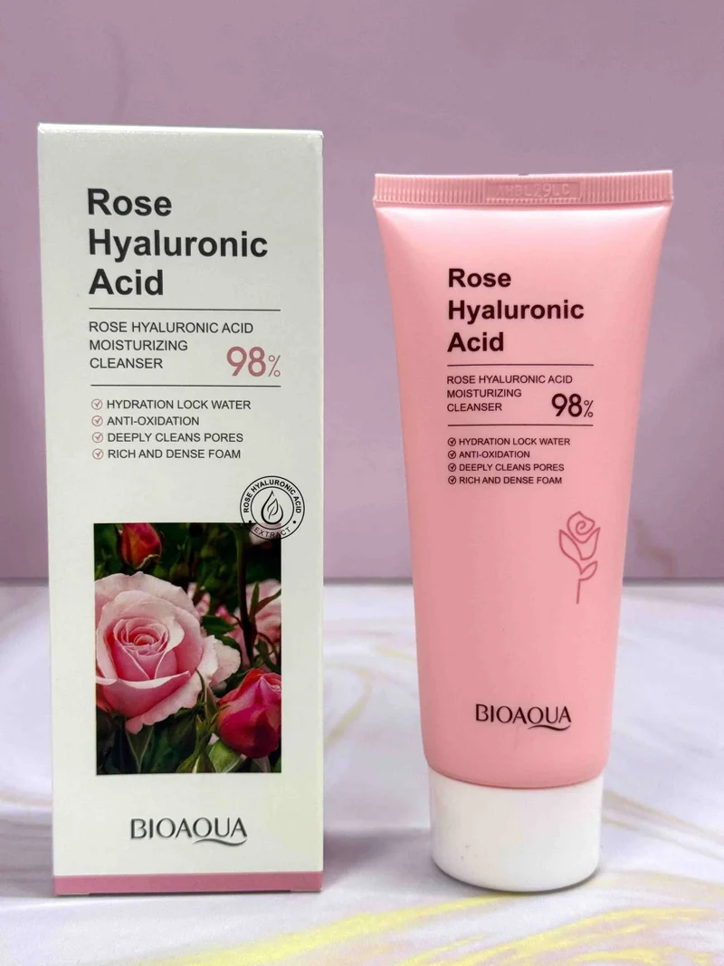 Jabón facial Acido hialurónico & Rosas