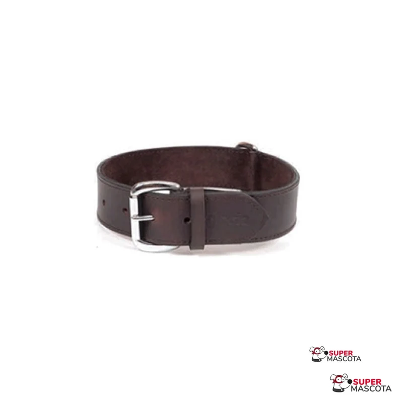 Collar de cuero marrón