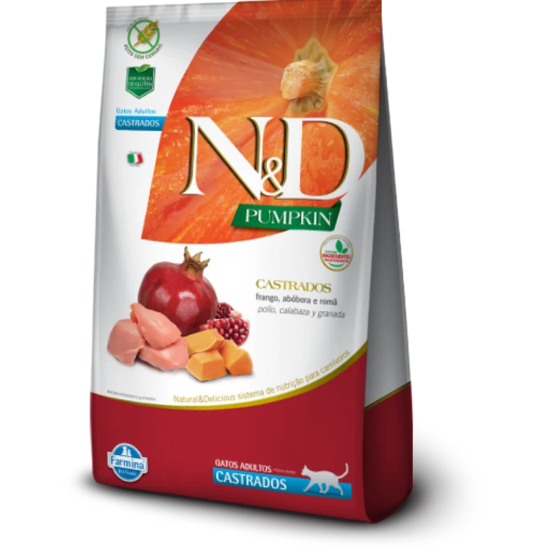 N&D Gato Adulto Pollo, Calabaza y Granada