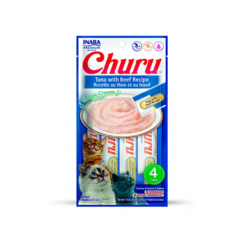 CHURU GATO ATUN CON CARNE 4P
