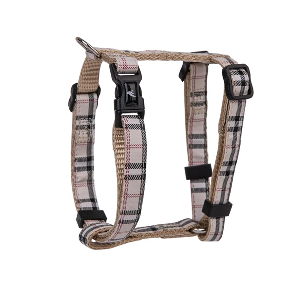 Vadigran Arnés Perro Nylon Tartán Beige 20-35Cmx10Mm