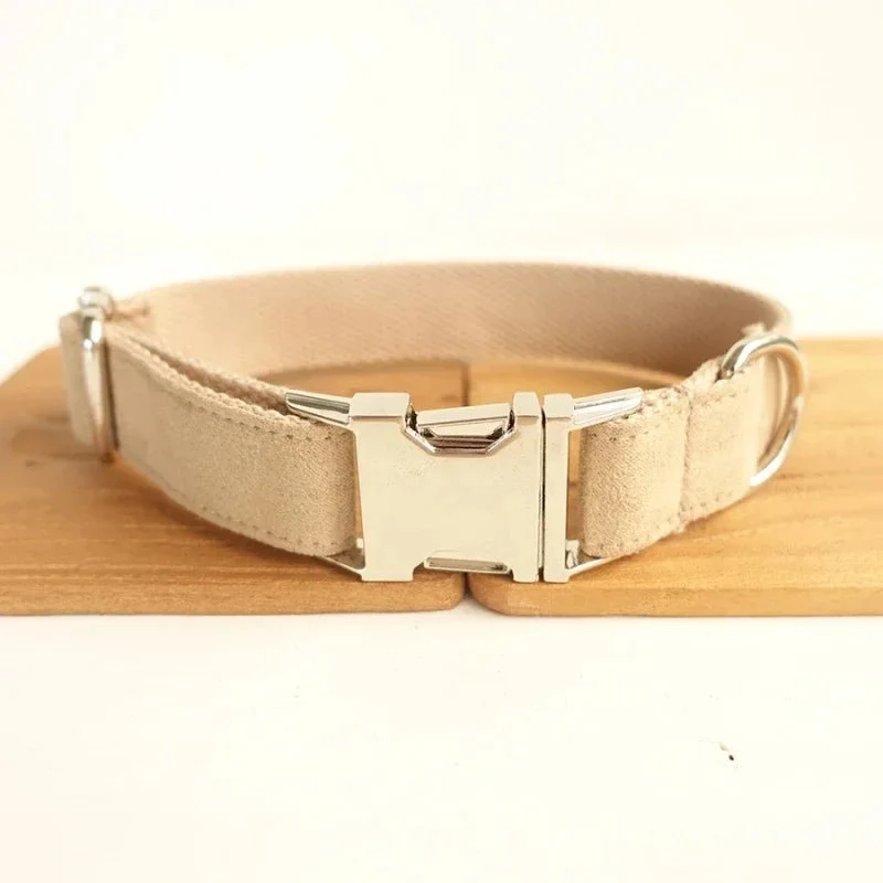Collier Personnalisable Velours Pour Chien