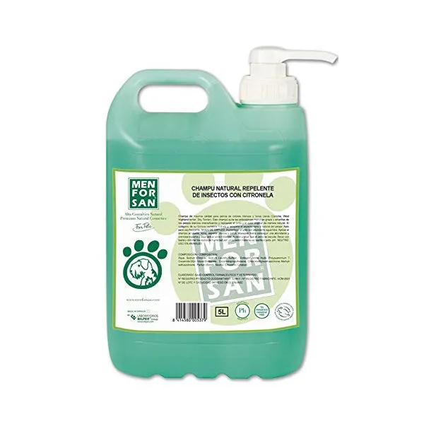 Menforsan Champú repelente con citronela 5 lts
