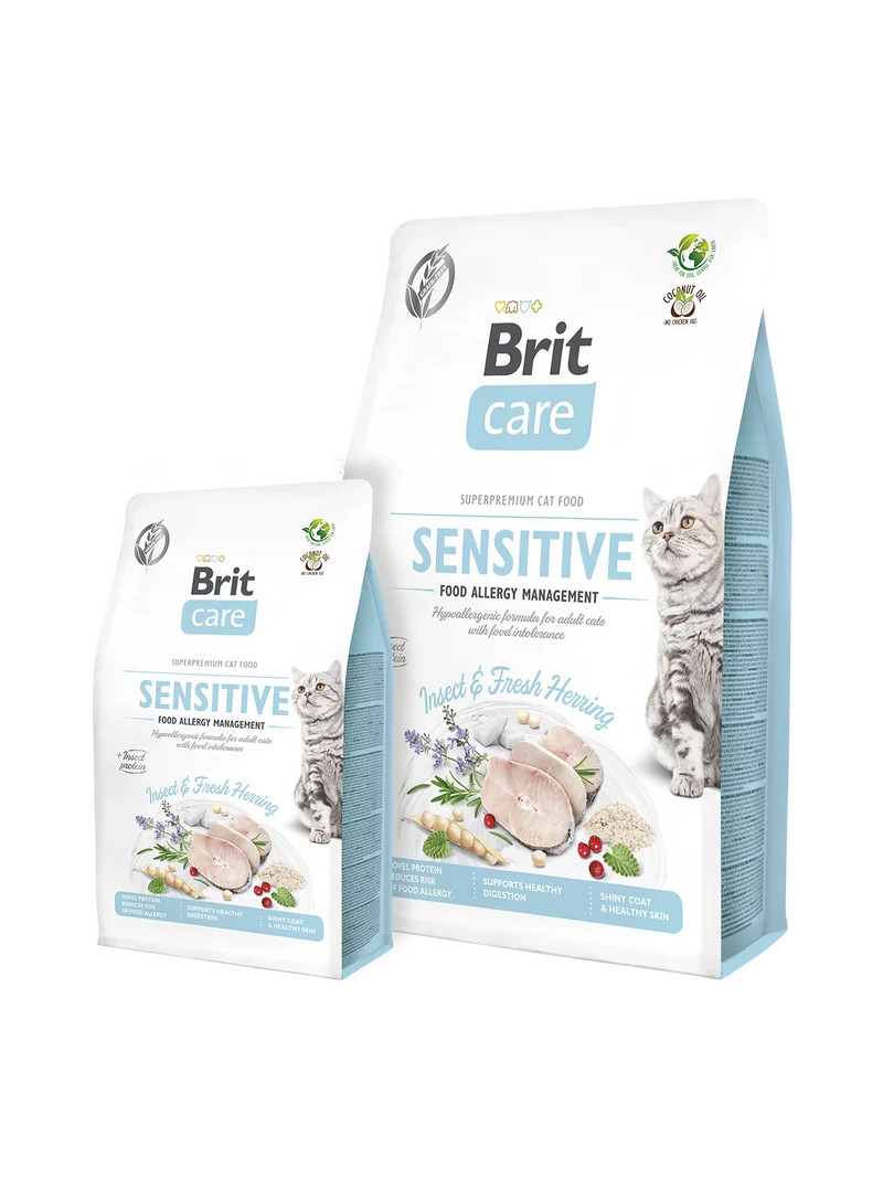 BRIT CARE CAT GF STERILIZED SENSITIVE ARENQUE