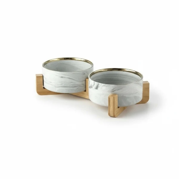 Gamelle Céramique Marbré Pour Chien