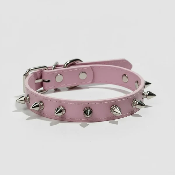 Collier clouté cuir PU pour chien - Style et qualité Oscar et Plume